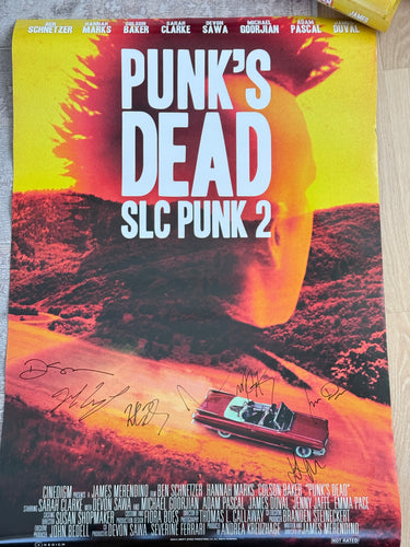 SLC Punk 2 Punk's Dead Poster Signed by Cast and James Merendino